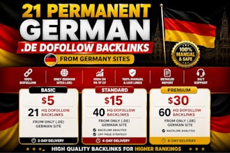 21 permanent german dofollow backlinks from germany sites