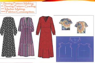 make clothing sewing pattern and grading