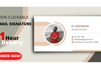 create clickable email signature with fast delivery