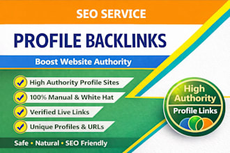 build safe and powerful profile backlinks for SEO