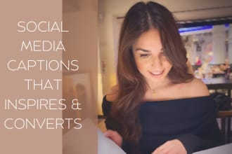 write social media captions for your business