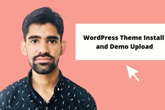 do wordpress installation and demo upload