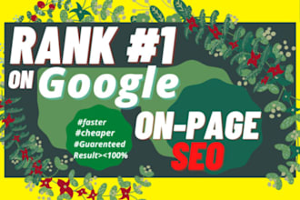 do complete on page SEO optimisation for your website