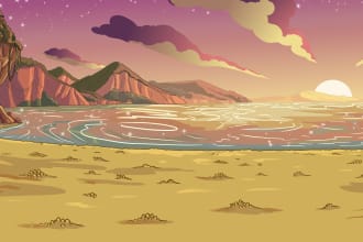 draw cartoon disney background for your animation