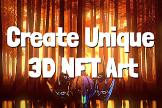 create unique 3d nft art
