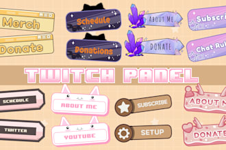 make personilzed twitch panel for your stream