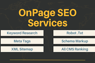 website technical on page SEO for wordpress shopify wix squarespace magento