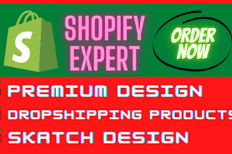 create shopify store with custom design