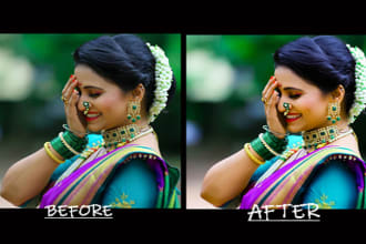 do skin retouch and photo editing, photo retoch