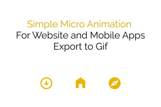 create simple micro animation gif for your website or apps