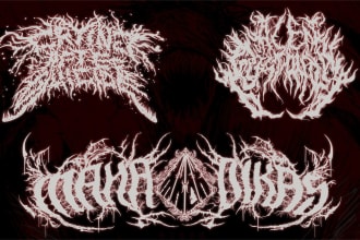 create brutal logo deathmetal deathcore slam goregrind bands