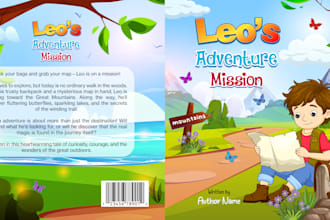 create whimsical children book illustration, storybook art and KDP cover