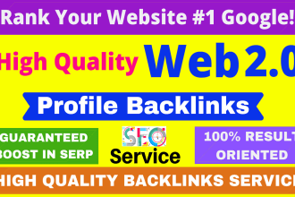 create web 2 0 SEO backlinks