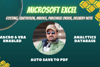 create a macro vba excel invoice template