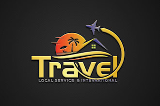 do best quality travel agency, resort, beach, tourist, hotel logo