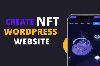 create nft wordpress website or landing page, crypto landing page