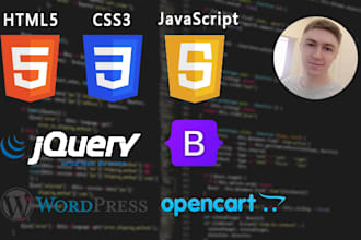 do html, CSS, javascript, jquery, design tasks or bugs fix