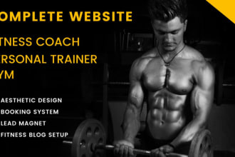 design wordpress website for fitness trainer, mindset coach,