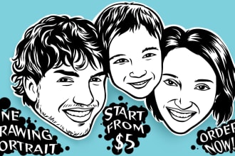 draw line art portrait from your photo