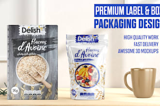 design your product packaging and label