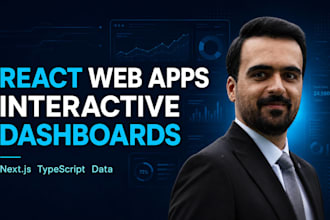 build web applications and interactive dashboards with react and nextjs
