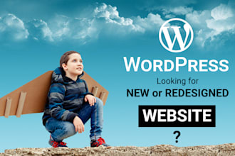 design professional responsive optimized wordpress website secure SEO friendly