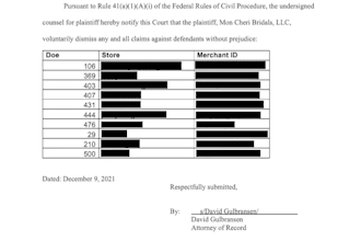 settlement for US intellectual property infringement case