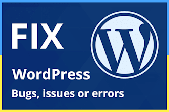 fix any wordpress bugs or problems