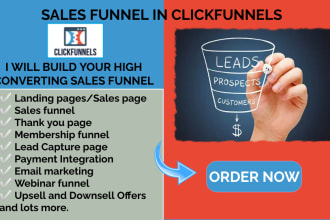 sales funnel or landing page clickfunnels, gohighlevel