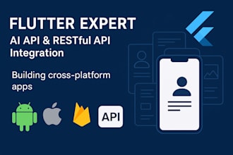 be your flutter API integration developer for android and ios apps