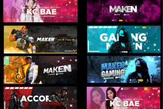 design cool gaming facebook cover art for only 5 dollars