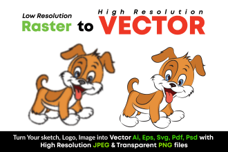 do vector tracing, revamp logo, vectorize image, digitize, vector line art