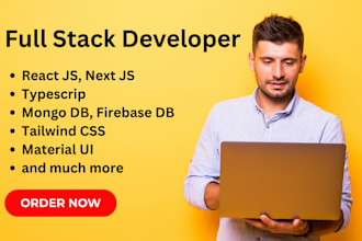develop a web app using react js and next js