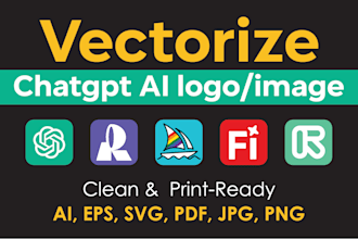 vectorise your chatgpt ai generated logo or image