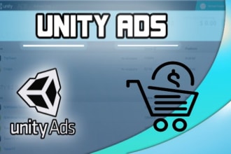 integrate unity ads, iap in 2d, 3d games professionally