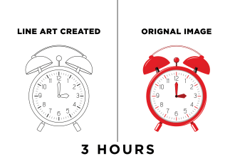 draw a detailed vector line art of any diagram, product or illustrations