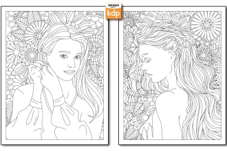 draw unique adult coloring book pages for kdp