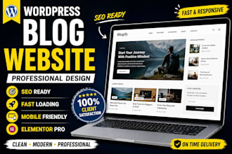 build an SEO friendly wordpress blog website