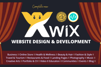 design wix and wordpress personal and business website