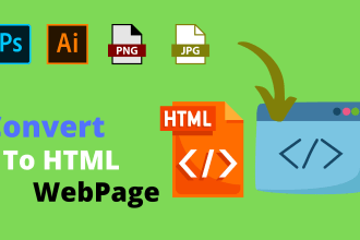 do PSD to HTML or jpg to HTML conversion