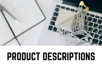 write product descriptions for your products