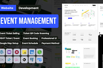 create event planner and events booking and reservation websites