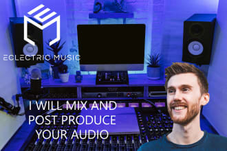 mix audio in post production