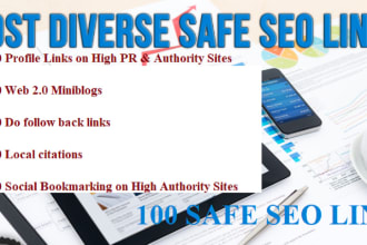build diverse SEO links package updated for latest google algorithm