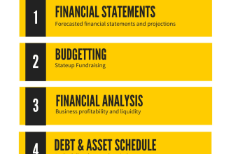 create a business plan and financial projections