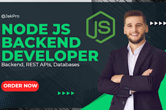 be your node js backend developer
