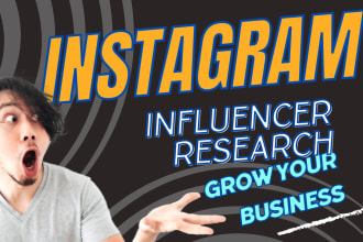 find the best instagram influencer research for marketing within 24 hours