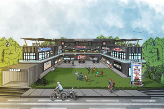 do architectural sketch rendering exterior interior concept