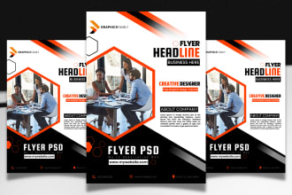 create eye catchy corporate flyer and professional poster designs within 24hrs