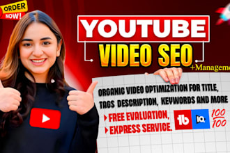 do best youtube video SEO expert optimization and channel growth manager